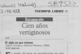 Cien años vertiginosos