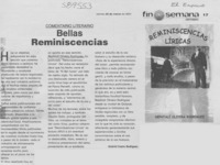 Bellas reminiscencias líricas  [artículo] Gabriel Castro Rodríguez