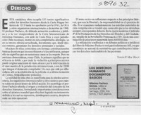 Los derechos humanos, documentos básicos  [artículo] Tomás P. Mac Hale