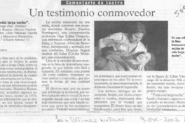 Un testimonio conmovedor