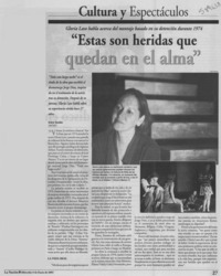 "Estas son heridas que quedan en el alma"