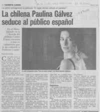La chilena Paulina Gpalvez seduce al público español