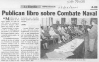 Publican libro sobre Combate Naval  [artículo]