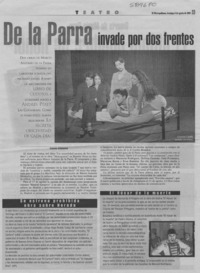 De la Parra invade por dos frentes  [artículo] Ximena Villanueva