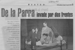 De la Parra invade por dos frentes  [artículo] Ximena Villanueva