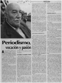 Periodismo, vocación y pasión