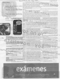"Yo no soy policía, soy novelista"  [artículo] José Miguel de Pujadas