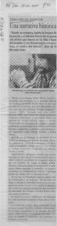 Una narrativa histórica  [artículo]