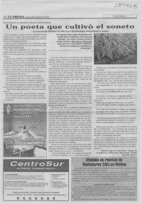 Un poeta que cultivó el soneto  [artículo] Ramón Aguilera Carrasco