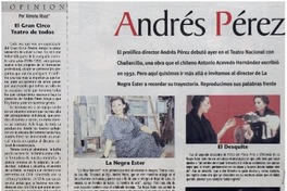 Andrés Pérez según Andrés Pérez