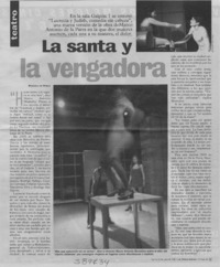 La santa y la vengadora  [artículo] Marcela de Pablo