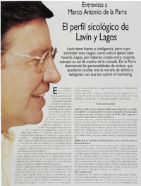 El perfíl sicológico de Lavín y Lagos