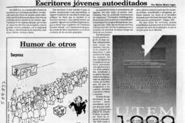 Escritores jóvenes autoeditados  [artículo] Marino Muñoz Lagos