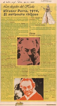 Nicanor Parra, 1914, el antipoeta chileno