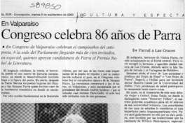 Congreso celebra 86 años de Parra  [artículo]