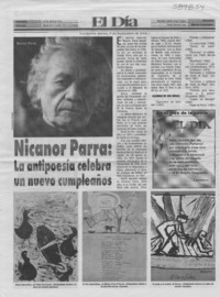 Nicanor Parra, la antipoesía celebra un nuevo cumpleaños  [artículo]
