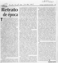 Retrato de época  [artículo] Hernán Soto