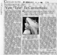 Y en "Tele" te convertirás  [artículo] Pedro Labra Herrera