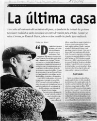 La última casa de Neruda  [artículo] Magdalena Aninat