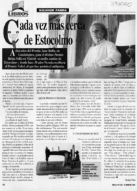 Cada vez más cerca de Estocolmo  [artículo] Floridor Pérez