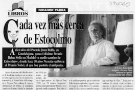 Cada vez más cerca de Estocolmo  [artículo] Floridor Pérez