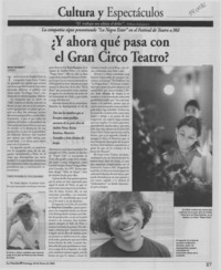Y ahora qué pasa con el gran circo teatro?