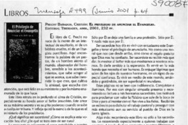 El privilegio de anunciar el evangelio  [artículo] Miguel Ortega Riquelme