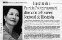 Patricia Politzer asumirá dirección del Consejo Nacional de Televisión  [artículo]
