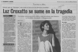 Lux Croxatto se sume en la tragedia