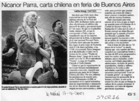 Nicanor Parra, carta chilena en feria de Buenos Aires  [artículo] Laëtitia Strangi