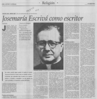 Josemaría Escrivá como escritor