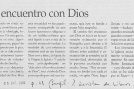 Caminos de encuentro con Dios