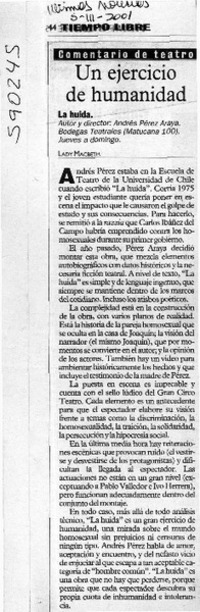 Un ejercicio de humanidad  [artículo] Lady Macbeth