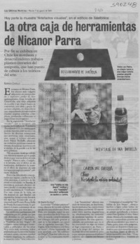 La otra caja de herramientas de Nicanor Parra  [artículo] Rodrigo Castillo