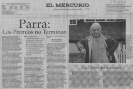 Parra, los premios no terminan  [artículo]