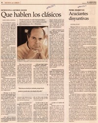 Que hablen los clásicos