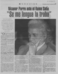 "Se me lengua la traba"  [artículo]