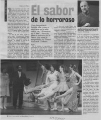 El sabor de lo horroroso  [artículo] Marcela de Pablo