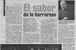 El sabor de lo horroroso  [artículo] Marcela de Pablo