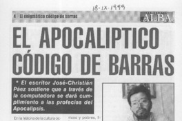 El apocalíptico código de barras  [artículo]