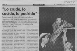 "Lo crudo, lo cocido, lo podrido"  [artículo]