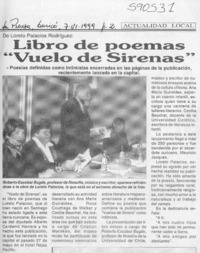 Libro de poemas "Vuelo de sirenas"