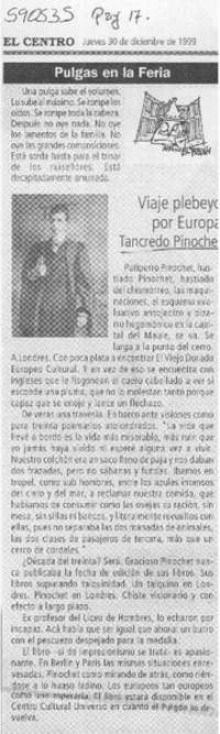 Viaje plebeyo por Europa Tancredo Pinochet  [artículo]