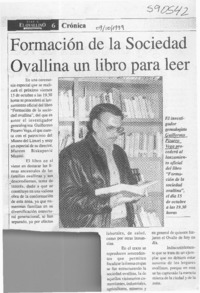 Formación de la sociedad ovallina un libro para leer  [artículo]