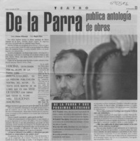 De la Parra publica antología de obras  [artículo] Ximena Villanueva