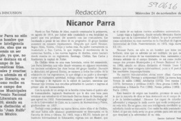 Nicanor Parra  [artículo]