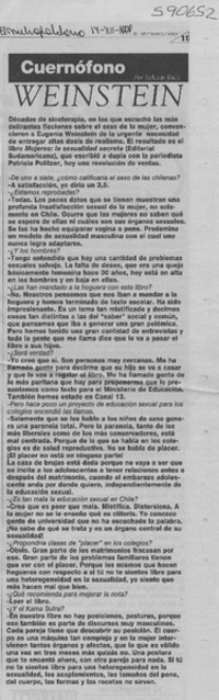 Weinstein  [artículo] Melanie Jösch