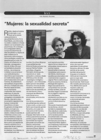 Mujeres, la sexualidad secreta  [artículo] Andrés Aguirre