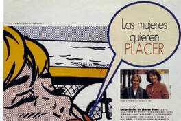 Las mujeres quieren placer