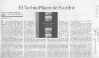 El turbio placer de escribir  [artículo] Jéssica Atal